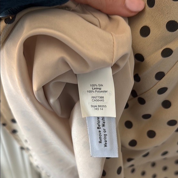 Madewell Silk Polka Dot A-Line Mini Dress 100% Silk - Picture 5 of 5